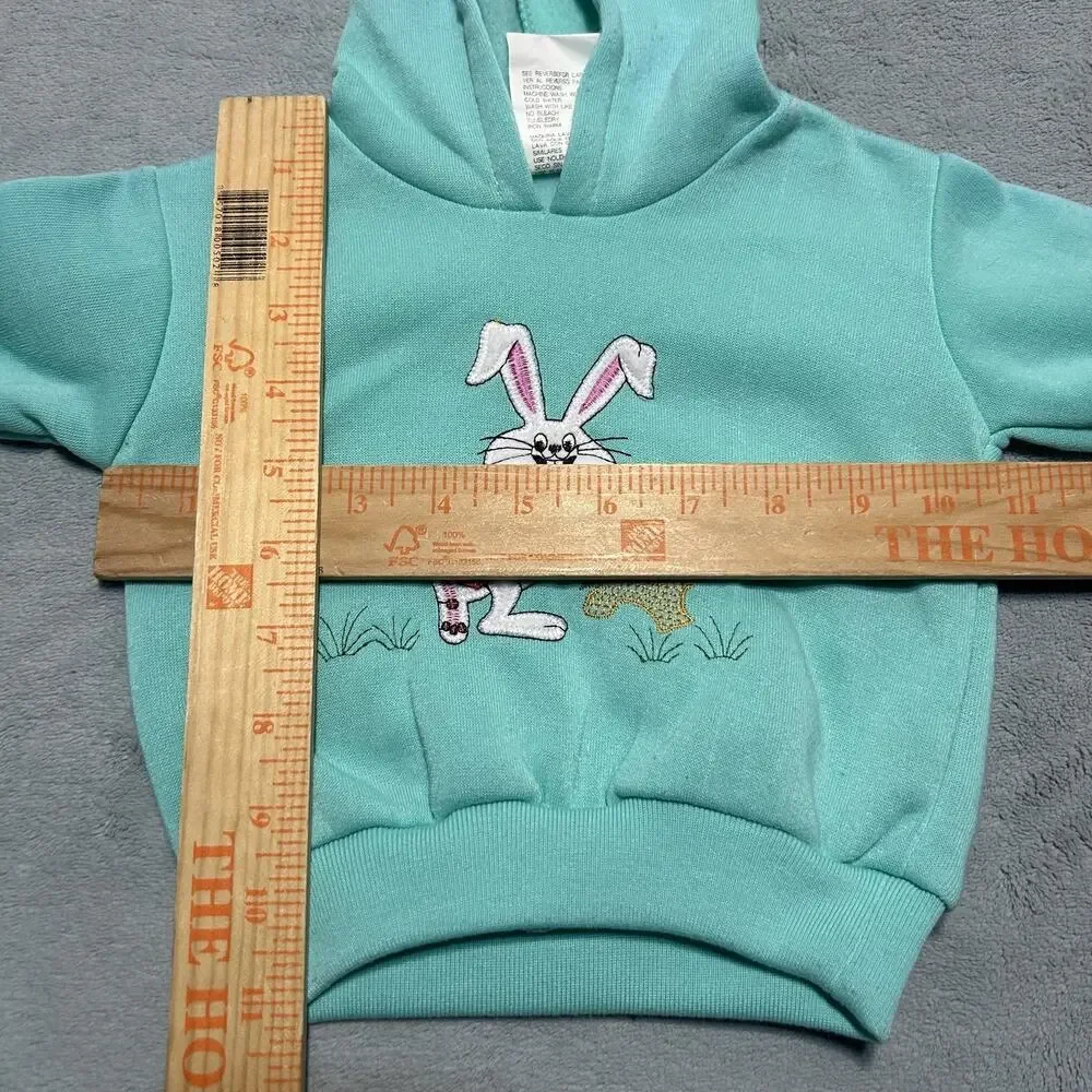 Vintage Vienna Kids Bunny Hoodie Sweatshirt Pants Set Baby 3-6 Months Alice 80s